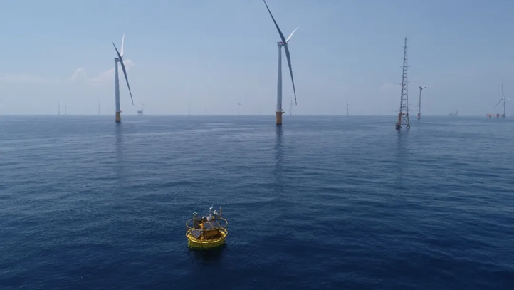 Molas M300 drijvende wind lidar voor offshore windmeting op boei